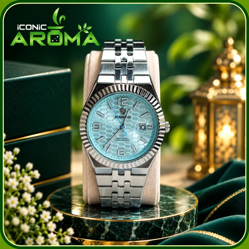 Ice Blue Watch & Attor Combo