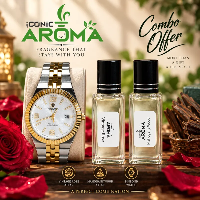 White Watch & Attor Combo